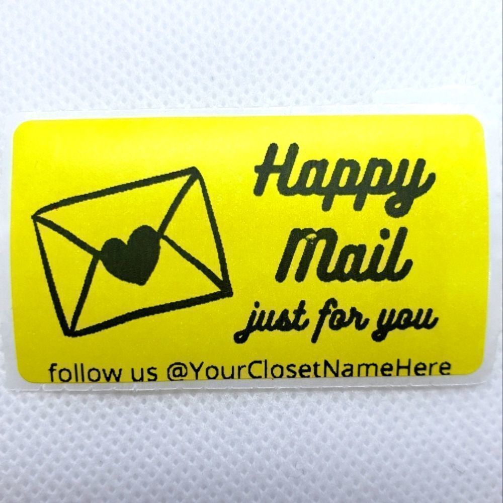 8/$20 40ct Customizable Stickers 2.25" x 1.25" Yellow Labels